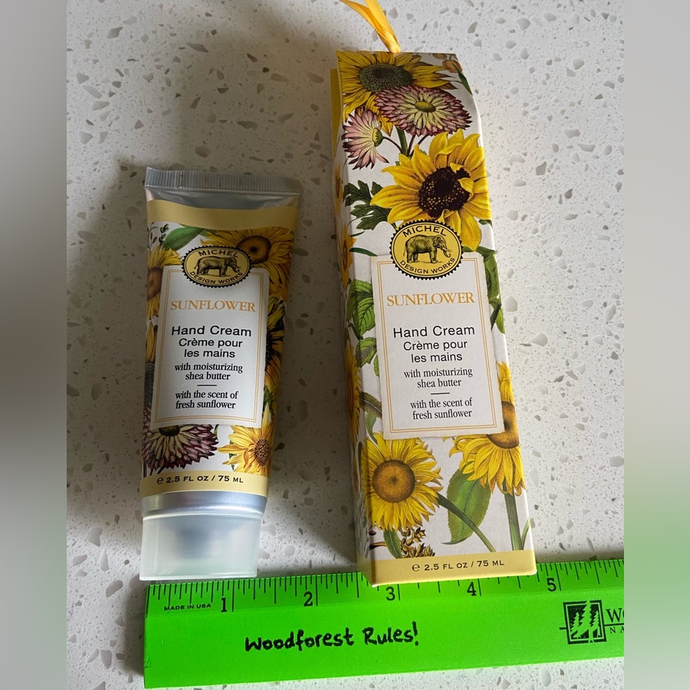 michel sunflower hand cream with moisturizinf shea butter made england boxed - Picture 11 of 11